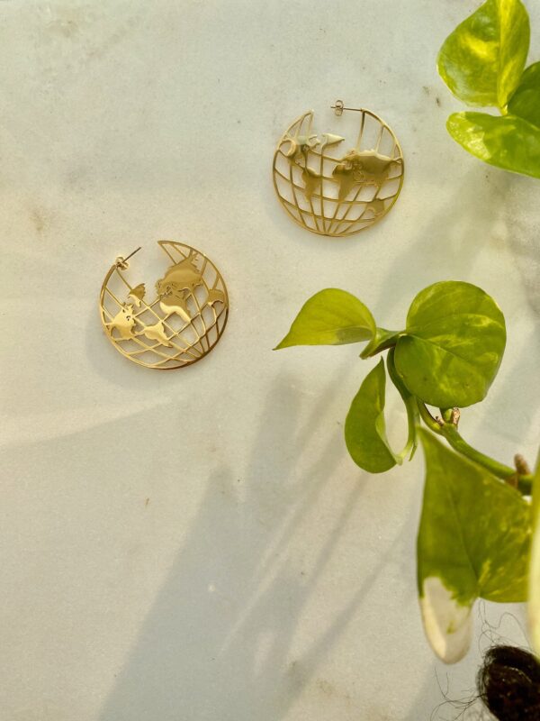 Around The World Girl Earrings