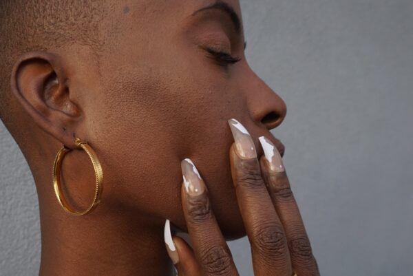 Herringbone Hoop Earrings