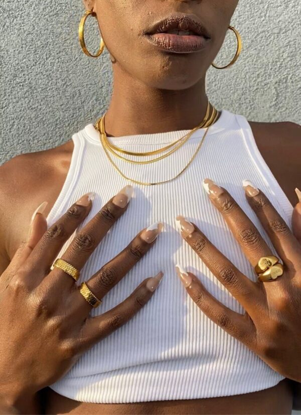 Herringbone Hoop Earrings