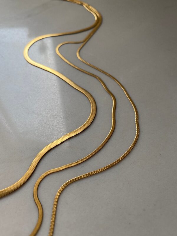 Gold Herringbone Chain
