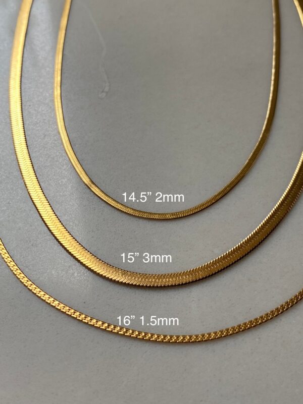 Gold Herringbone Chain