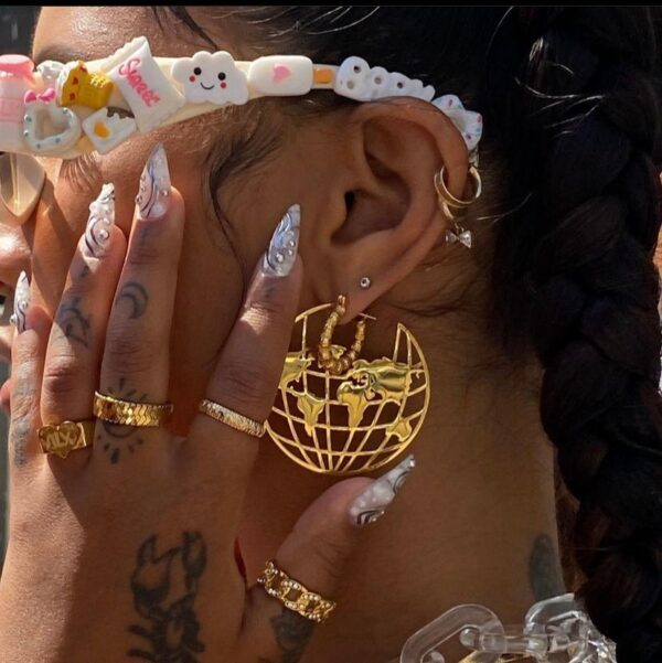 Around The World Girl Earrings