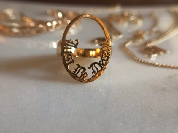 Just Be Decent Signet Ring