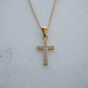 Gold Cross Pendant Necklace