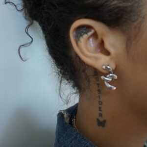 Cuban Link Stud Earring