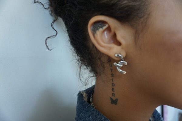 Cuban Link Stud Earring