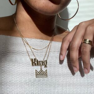 King Cooley x MMNYC.Studio Crown Necklace | Simple Crown Necklace | Minimal | Gold Crown Necklace |Gift for kids | Gift for women