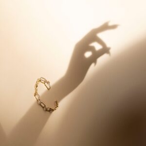 Pave Paperclip Bracelet