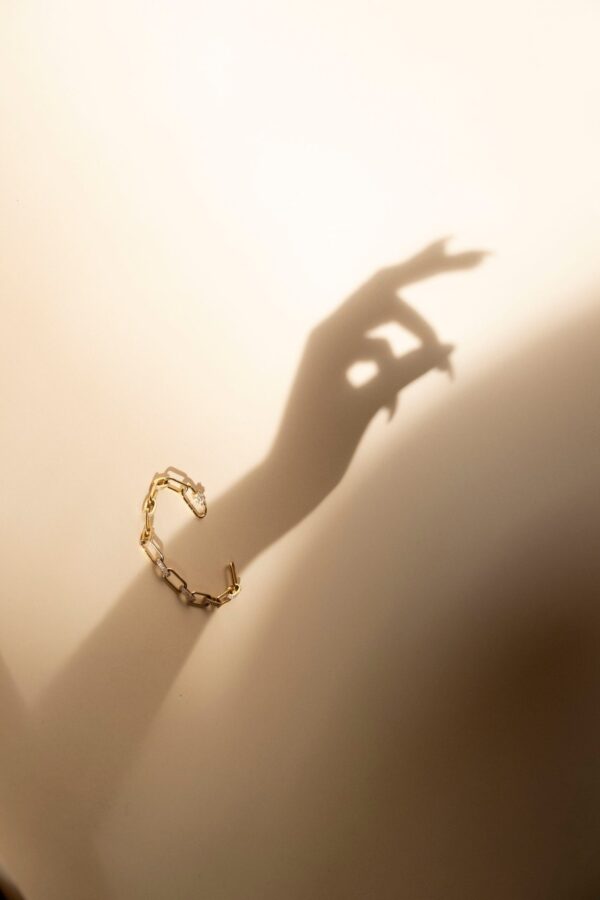 Pave Paperclip Bracelet